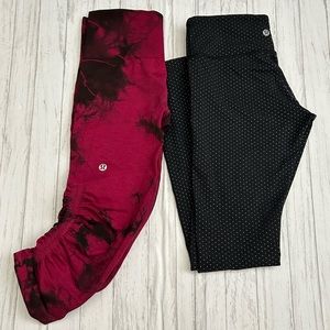 Lululemon Two LEGGINGS sz 4